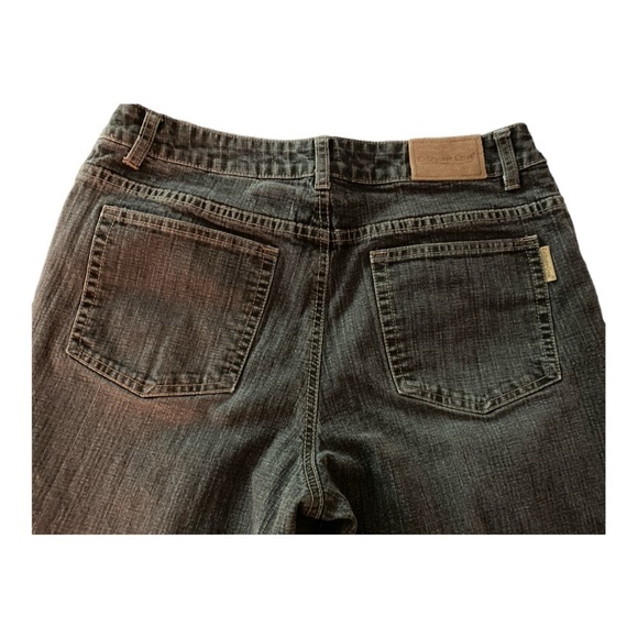 COLDWATER CREEK jeans, size 12, faded black wash, straight leg, high waist. - Picture 7 of 7